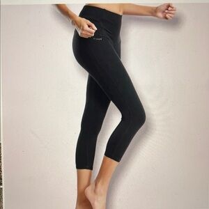 Dragon Fit Black High Waist Compression Yoga Leggings Sz. 2XL